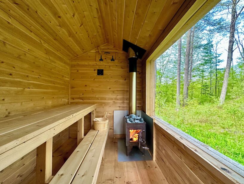 Mont Haus Wadsbury VT Inside Wood Sauna 1