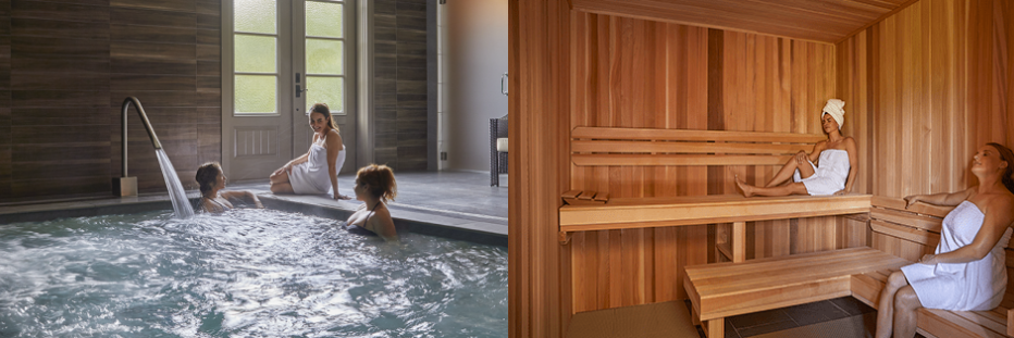 Bergamos indoor pool sauna